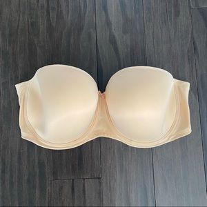 Nude Elomi Strapless Bra 38 J - new condition